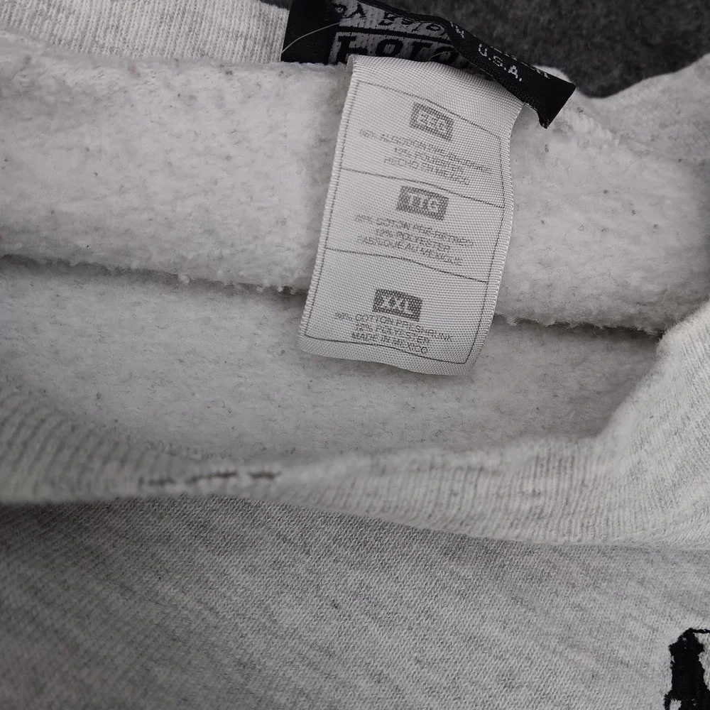 Vintage Y2K Polo‎ Ralph Lauren Sweatshirt XL Gray Crewneck USA Made Fleece Pony